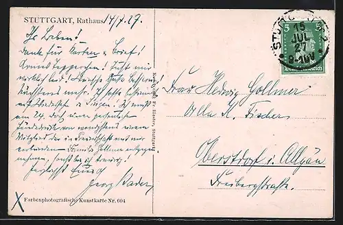 AK Stuttgart, Rathaus