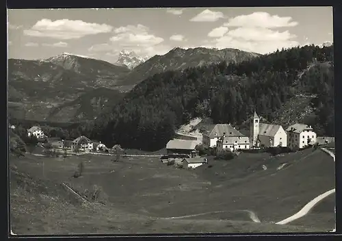 AK Lengmoos bei Bozen, Ortsansicht mit Ritten