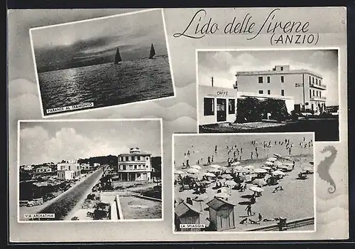 AK Anzio, Lido delle Sirene, Caffé, Paranze al Tramonto, Via Ardeatina, La Spiaggia
