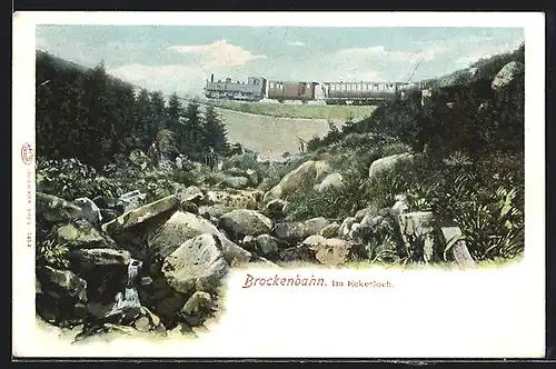 AK Brockenbahn, Im Eckerloch, Eisenbahn
