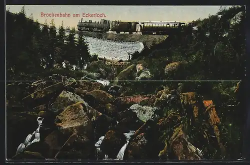 AK Brocken, Brockenbahn am Eckerloch