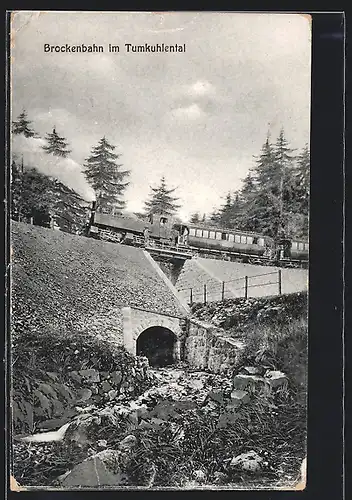 AK Brockenbahn im Tumkuhlental