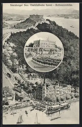 AK Leoni, Rottmannshöhe, Drahtseilbahn