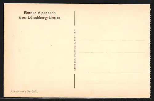 AK Lötschbergbahn vor dem Nordausgang des Lötschbergtunnels, Bergbahn