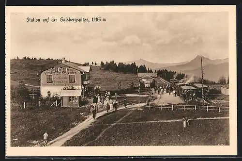 AK Bergbahnstation auf der Gaisbergspartie
