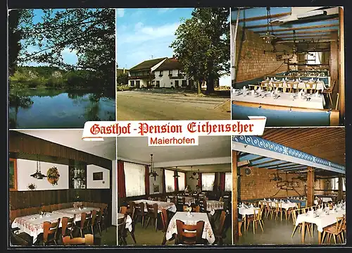 AK Painten, Maierhofen, Gasthaus-Pension Eichenseher, Innenansichten, Aussenansicht