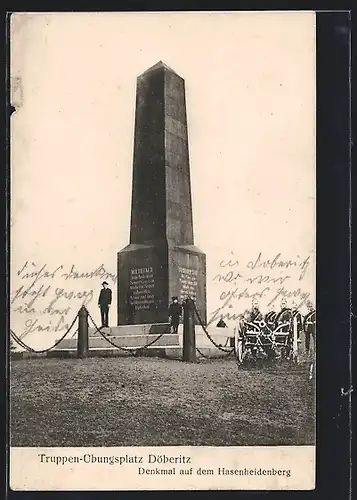 AK Döberitz, Denkmal auf dem Hasenheidenberg