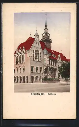AK Bückeburg, Partie am Rathaus
