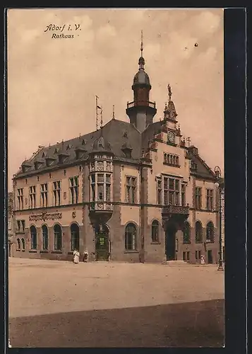 AK Adorf i. V., Partie am Rathaus