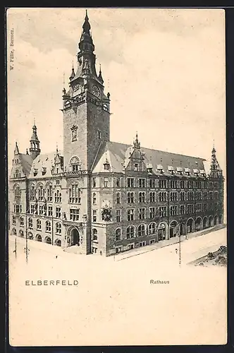 AK Elberfeld, Blick aufs Rathaus