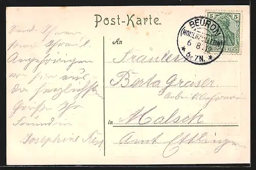 Lithographie Beuron, Gnadenbild zu Beuron