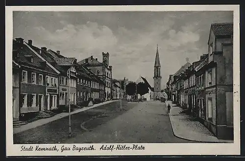 AK Kemnath i. Opf., Platz mit Kirche