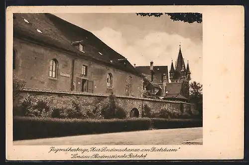 AK Lindau / Bodensee, Jugendherberge Zur Lindenschanze am Diebsturm