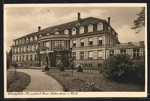 AK Gross-Sachsenheim i. Württ., Wirtschaftliche Frauenschule