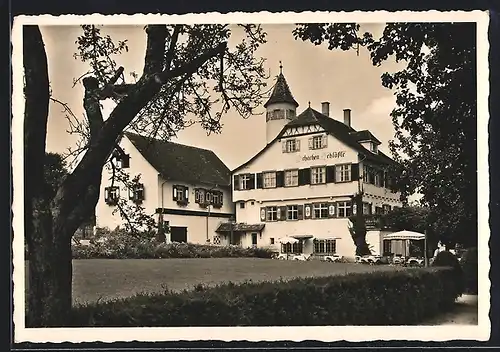 AK Lindau-Schachen /Bodensee, Hotel Schachen-Schlössle, Bes. D. Wachter