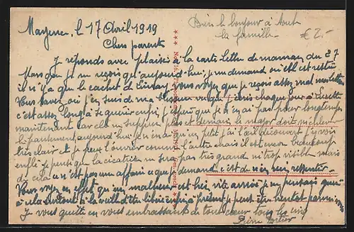 AK Mainz, Ludwigstrasse mit Strassenbahn