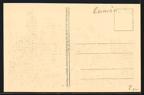 AK Bukarest, Hotel Athenée Palast mit Strassenbahn