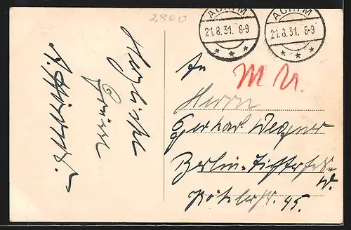 AK Bremen, Rathaus mit Strassenbahn