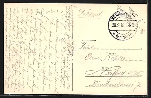 AK Libau, Anlagen und Geschäfte am Rosenplatz