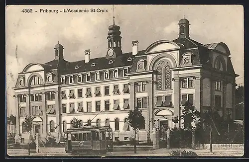 AK Fribourg, L`Académie St-Croix, Strassenbahn