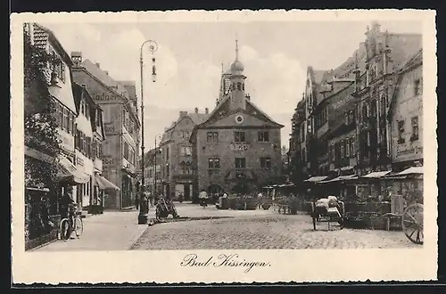 AK Bad Kissingen, Strassenpartie mit Geschäften