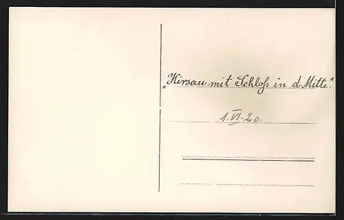 Foto-AK Hirsau, Ortsansicht mit Schloss