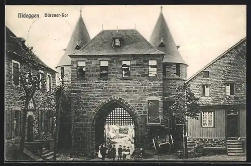 AK Nideggen, Partie am Dürener-Tor