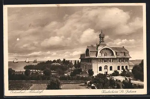 AK Niendorf / Ostseebad, Blick auf das Kinderheim St. Johann