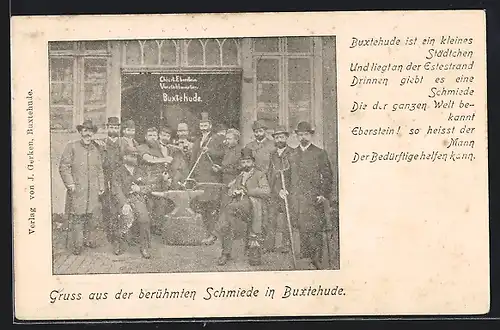 AK Buxtehude, Schmiede mit Arbeitern
