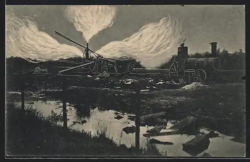 AK Hamburg-Neuengamme, Erdgasbrand in Neuengamme, Explosion