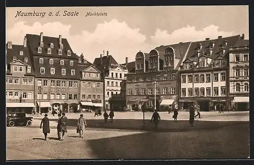 AK Naumburg / Saale, Marktplatz