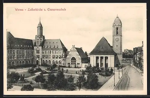 AK Worms, Lutherkirche und Eleonorenschule