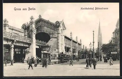 AK Berlin-Schöneberg, Hochbahnhof Bülowstrasse