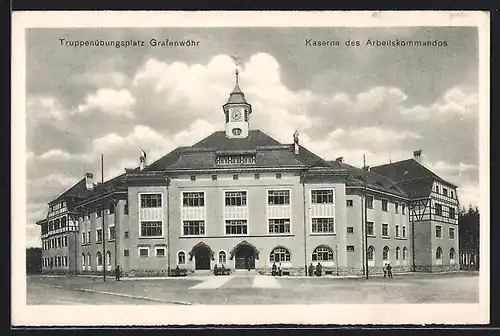 AK Grafenwöhr, Truppenübungsplatz mit Kaserne des Arbeitskommandos