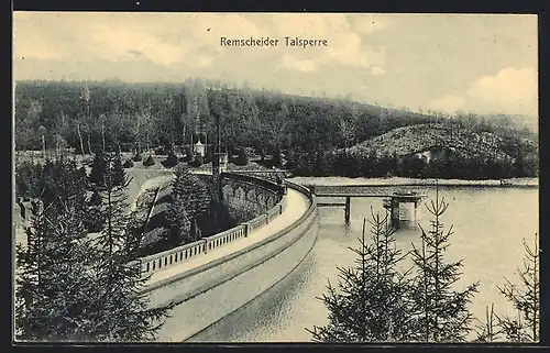 AK Remscheid, Blick über die Talsperre