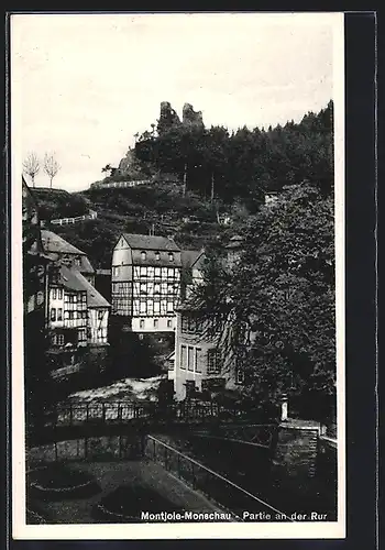 AK Montjoie-Monschau, Partie an der Rur