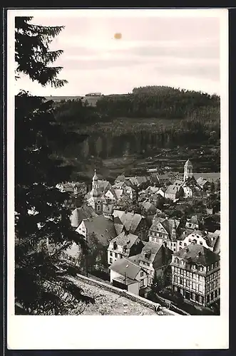 AK Monschau /Eifel, Gesamtansicht aus der Vogelschau