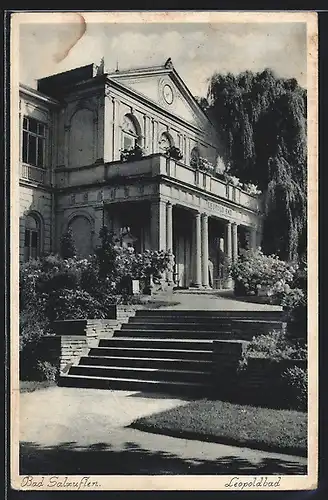 AK Bad Salzuflen, Treppe am Leopoldbad