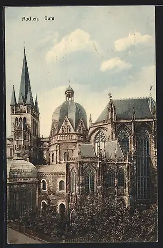 AK Aachen, Blick auf den Dom