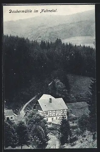 AK Winterberg /Westf., Blick auf die Daubermühle im Nuhnetal