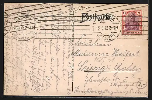 AK Hamburg-Altona, Ansicht vom Hauptbahnhof