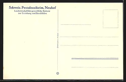 AK Birr, Schweiz. Pestalozziheim Neuhof