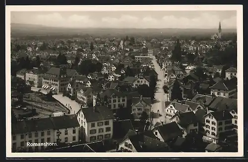 AK Romanshorn, Ortsansicht aus der Vogelschau
