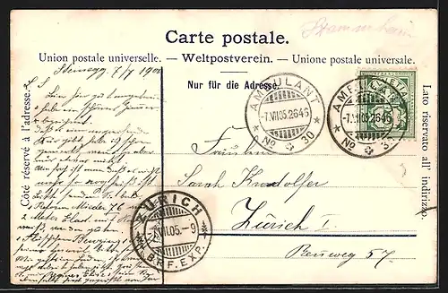 AK Frauenfeld, Kuranstalt Steinegg im Herbst