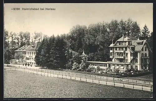 AK Herisau, Blick auf das Kurhaus Heinrichsbad