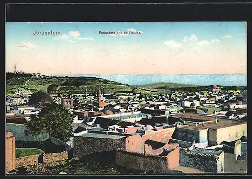 AK Jérusalem, Panorama pris de l`ouest