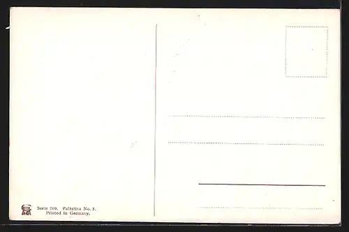 Künstler-AK Friedrich Perlberg: Tiberias, Stadtansicht mit dem See Genezareth