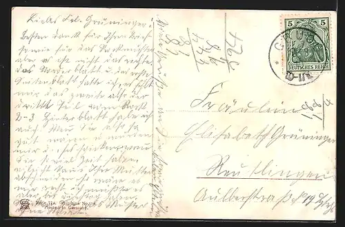 Künstler-AK Friedrich Perlberg: Bethanen, Totale mit Schäfer