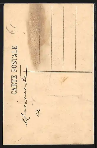 AK Salonique, Mosquée de la Citadelle, Minaret coupé par un obus bulgare