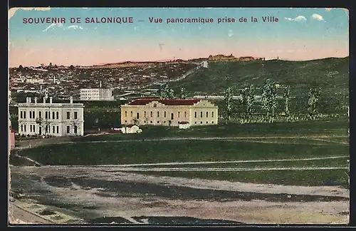 AK Salonique, Vue panoramique prise de la Ville